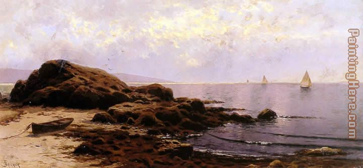 Low Tide Bailey's Island Maine painting - Alfred Thompson Bricher Low Tide Bailey's Island Maine art painting